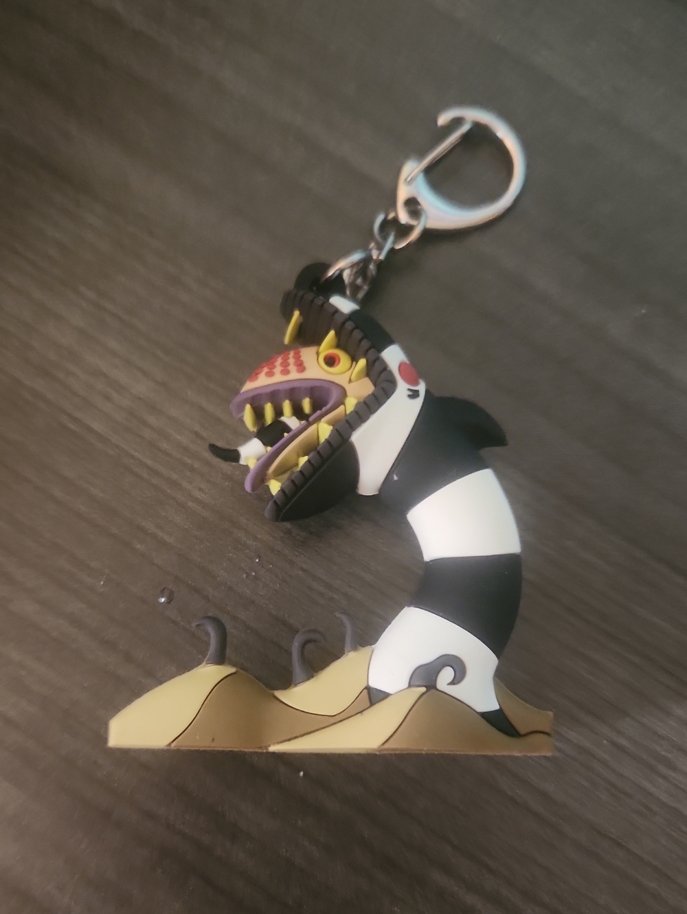 Beetlejuice Sandworm Keychain